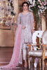 MARIA.B MBROIDERED Luxury Eid Collection 2017 – Moonlight Grey & Peach (BD-1005)