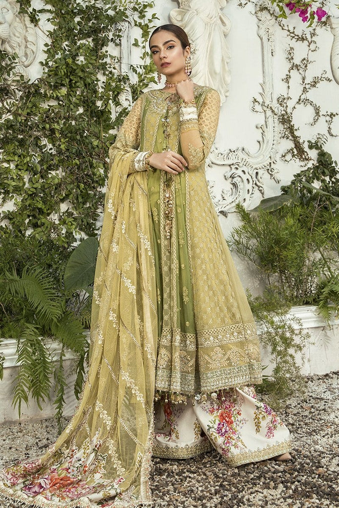 MARIA.B MBROIDERED Eid Collection 2020 – Olive Green (BD-1904)