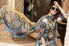 Gul Ahmed Summer Premium Collection  – Blue 3 Pc Embroidered Chiffon C-506