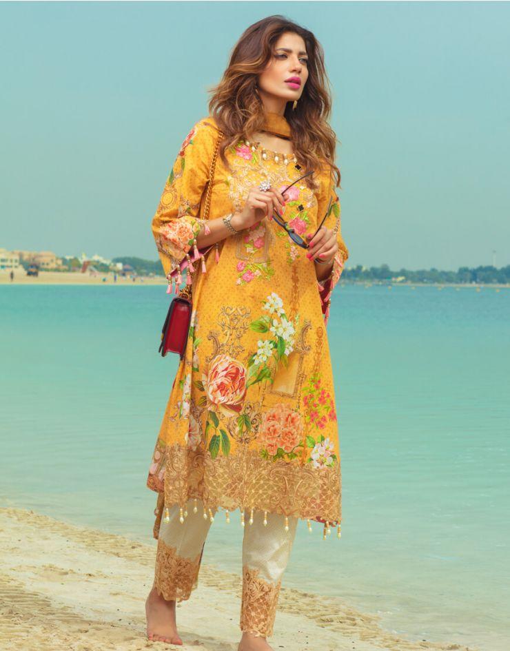 Rang Rasiya Carnation Lawn Collection 2018 – 1015 A