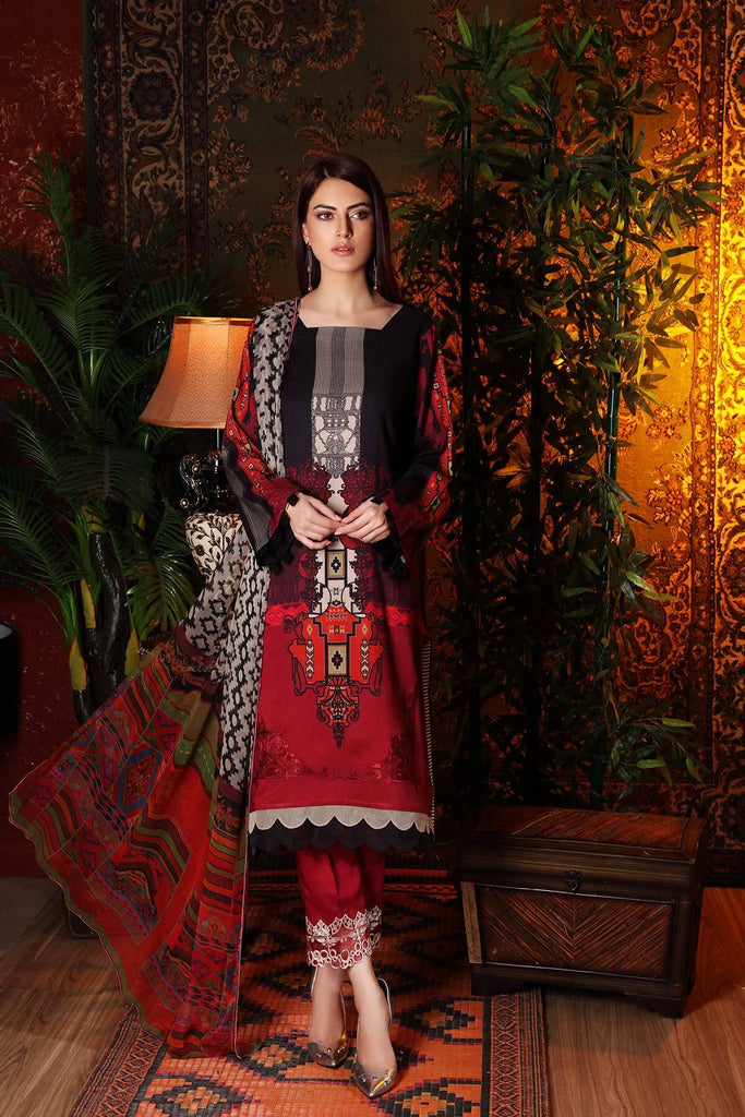 Charizma Combinations Embroidered Linen Collection – Rose Evening CCW-01