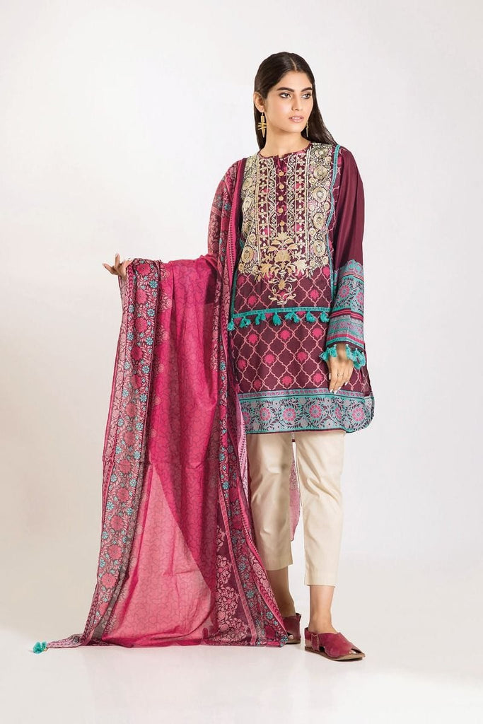 Khaadi Winter Vibe Collection 2019 – CM19505 Pink 2Pc