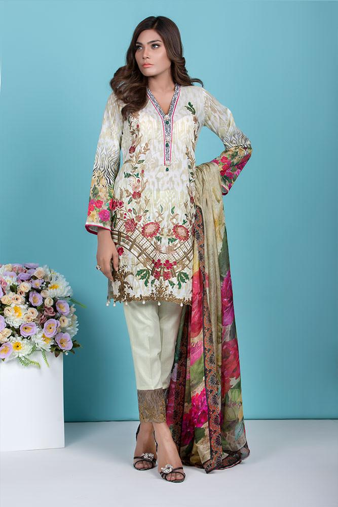 Baroque Summer Lawn Eid Collection 2016 – Paradise Blossom - YourLibaas
 - 1