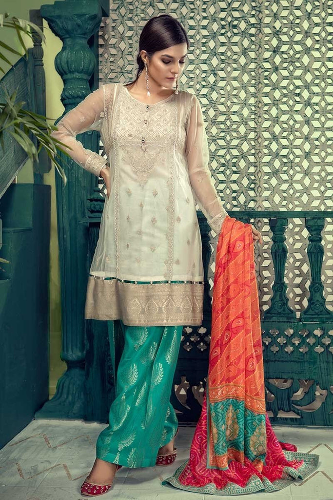 MARIA.B. Eid Lawn Collection 2018 – D-507 Light Coffee