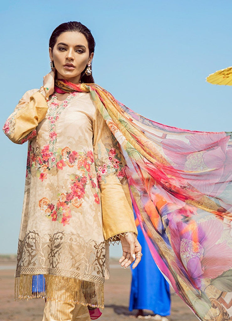 IZNiK Luxury Chinon Lawn Collection 2018 – Topaz (D10)