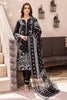 Gul Ahmed Monochrome Black & White – 3PC Unstitched Embroidered Lawn Suit B-32036