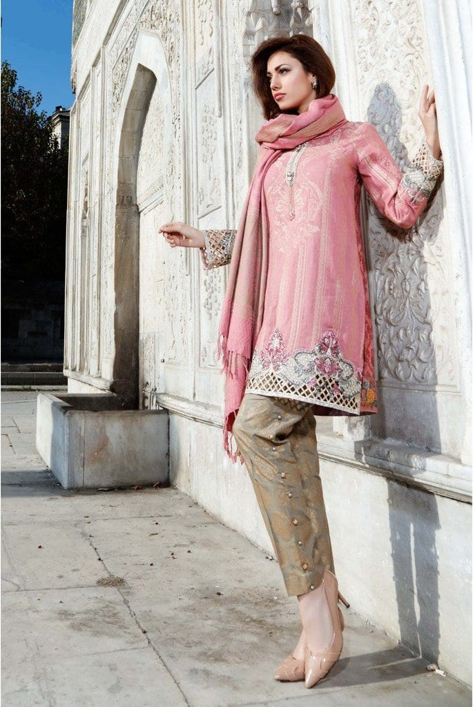 MARIA.B. Linen Winter Collection 2016 – Pink - DL410 - YourLibaas
 - 1