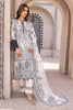 Gul Ahmed Monochrome Black & White – 3PC Unstitched Embroidered Lawn Suit with Organza Neckline B-32034