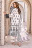 Gul Ahmed Monochrome Black & White – 3PC Unstitched Embroidered Lawn Suit with Organza Neckline B-32034