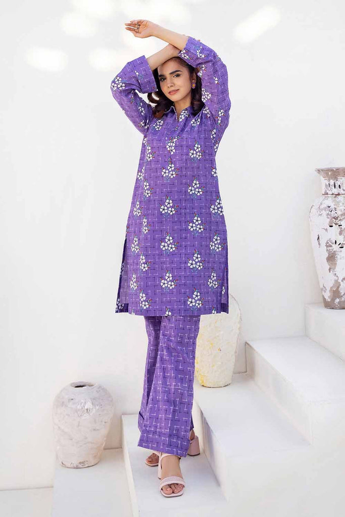 Gul Ahmed Pre-Fall 2023 – 2PC Printed Cambric Suit TCN-32004