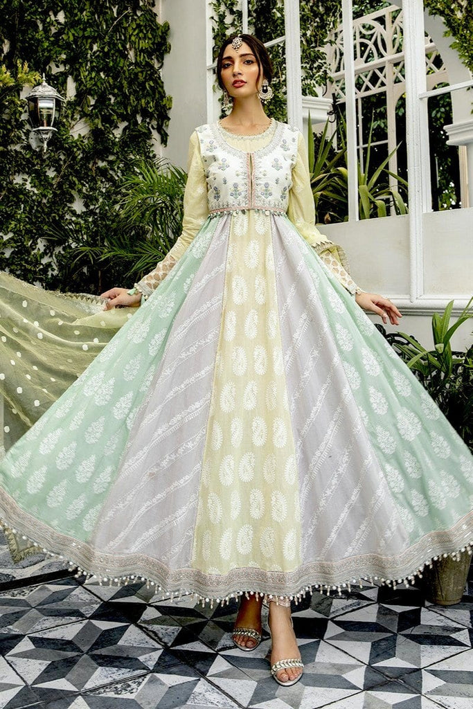 MARIA.B Lawn Eid Collection 2020 – 05 Lemon, Lilac and Mint