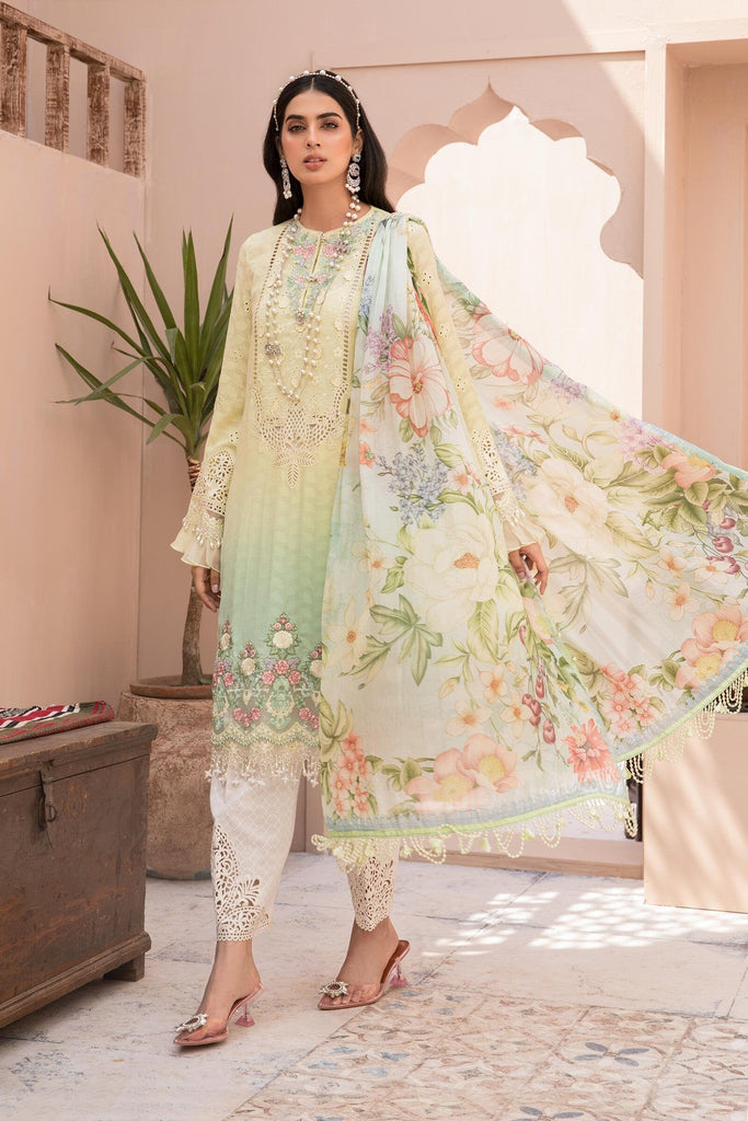 MARIA.B Eid Lawn Collection 2021 – EL-21-02-Yellow