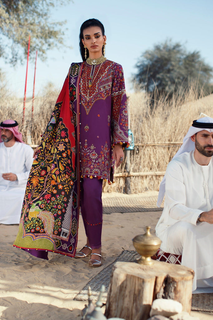 Élan Luxury Lawn Collection 2022 – EL22-13 A (MIRZETA)