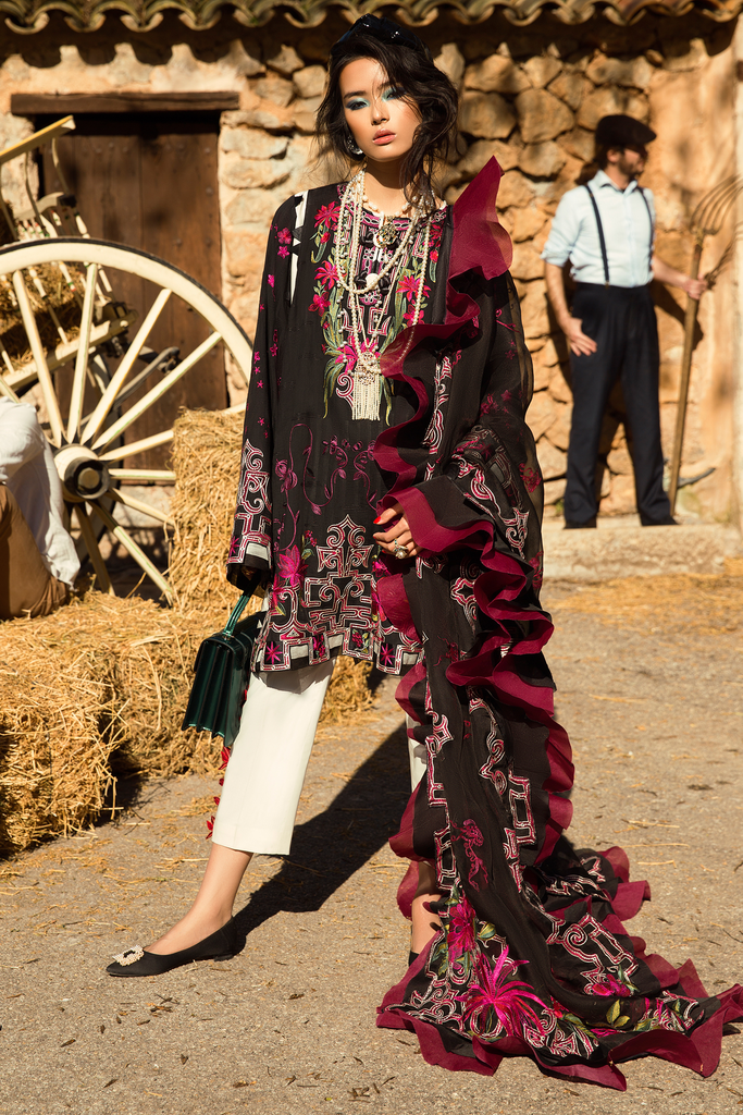 Élan Luxury Lawn Collection 2019 – EL-14 A (DIÁFANO)