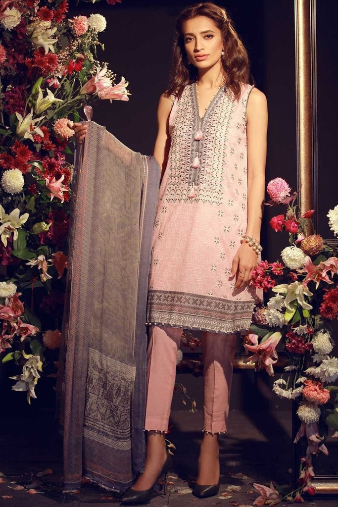 Khaadi Luxury Collection 2018 – F18202 Pink