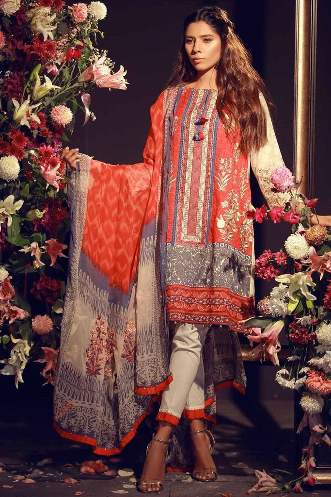 Khaadi Luxury Collection 2018 – F18203 Red