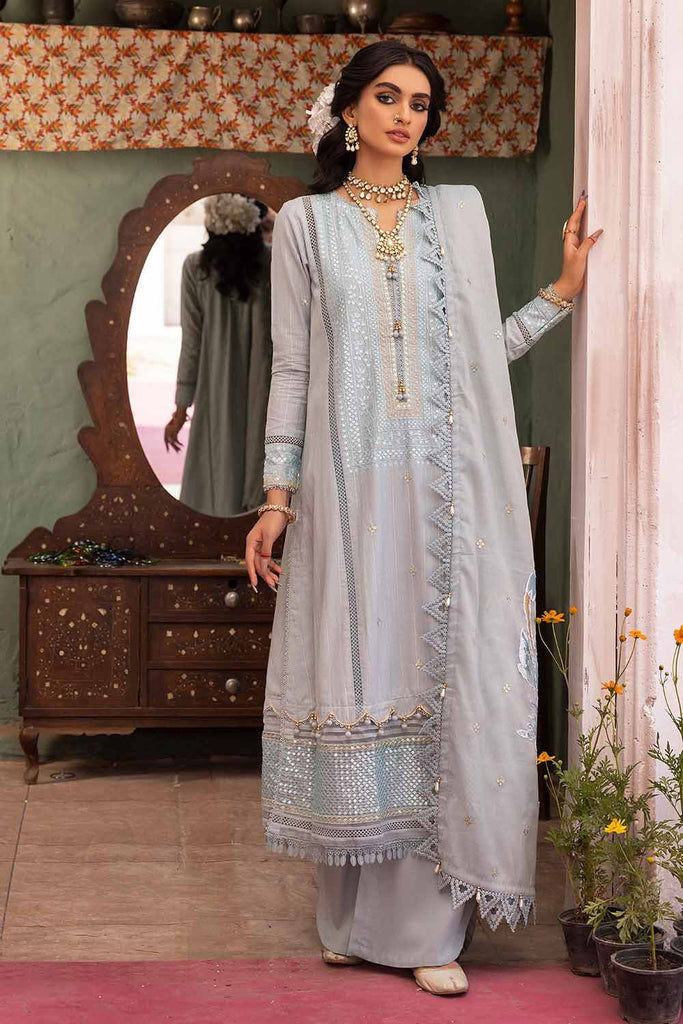 Gul Ahmed Festive – 3PC Sequins Embroidered Lawn Shirt with Sequins Embroidered Meshuri Dupatta FE-32087