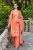 Gul Ahmed Pre-Fall 2023 – 3PC Embroidered Cambric Suit with Printed Burnout Dupatta BN-32004