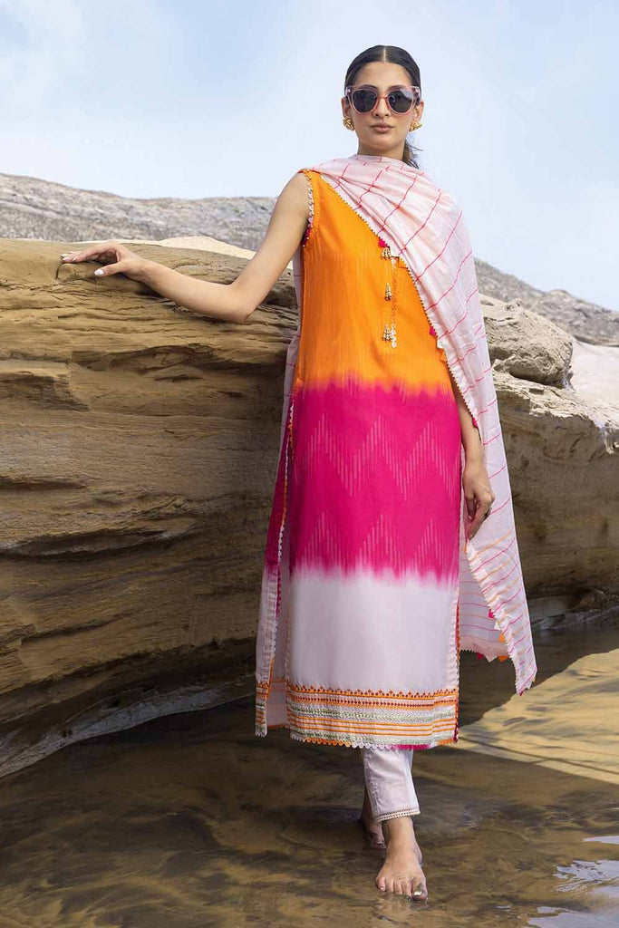 Gul Ahmed 2023 – 3PC Embroidered Jacquard Suit MJ-32070