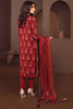 AlKaram Winter Collection – Three Piece Embroidered Twill Suit With Printed Twill Viscose Dupatta – FW-13.1-20-Red