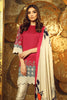AlKaram Winter Collection 2019 – 3 Piece Embroidered Twill Viscose Suit with Printed Shawl – FW-15-19-Dark Pink