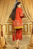 AlKaram Winter Collection 2019 – 3 Piece Printed Khaddar Suit with Printed Shawl – FW-15.1-19-Orange