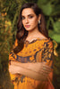 AlKaram Winter Collection – Two Piece Embroidered Khaadar Suit With Dyed Khaddar Trouser – FW-34-20-Chrome Yellow