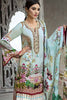 Gul Ahmed Lamis Digital Charmeuse Silk Collection 2018 – Aqua Autumn Chateau DGS-66