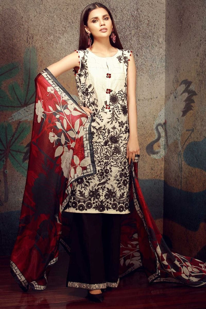 Khaadi Classics Lawn Collection 2018 – HH18102 Black 3Pc