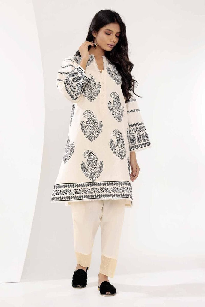 Khaadi Mid Summer Lawn Collection 2018 – I18301 Off White 2Pc