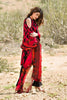 Gul Ahmed Summer 2017 - Red Embroidered Chantilly De Chiffon Dress CT-213