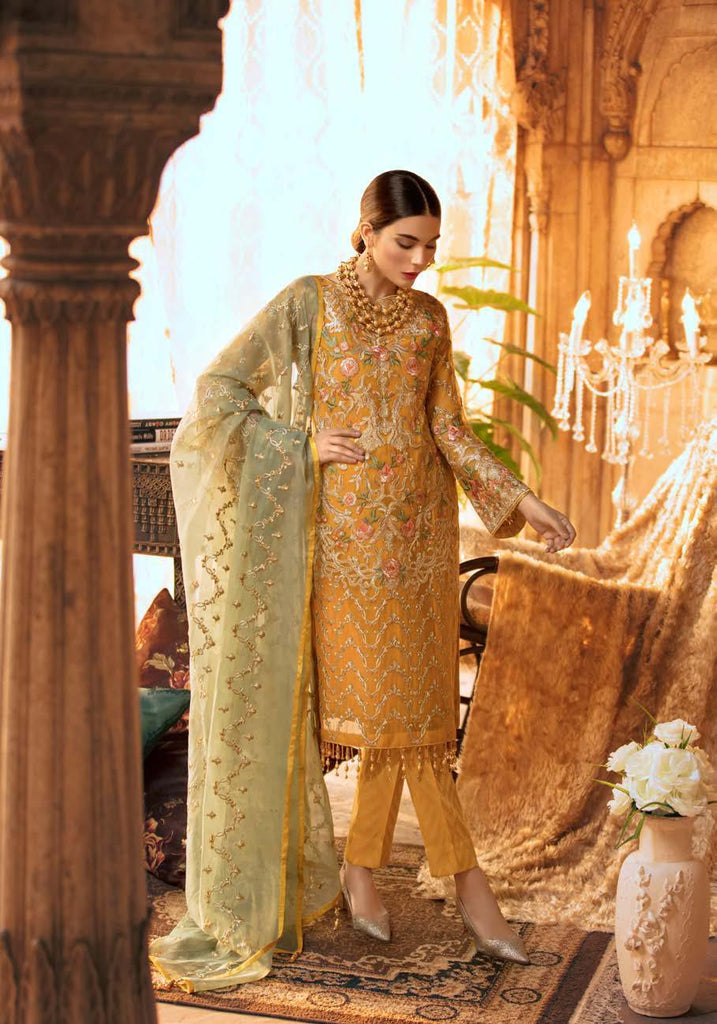 Shamrock by Maryum N Maria Luxury Chiffon Collection 2019 – MMS-506 Vardhe