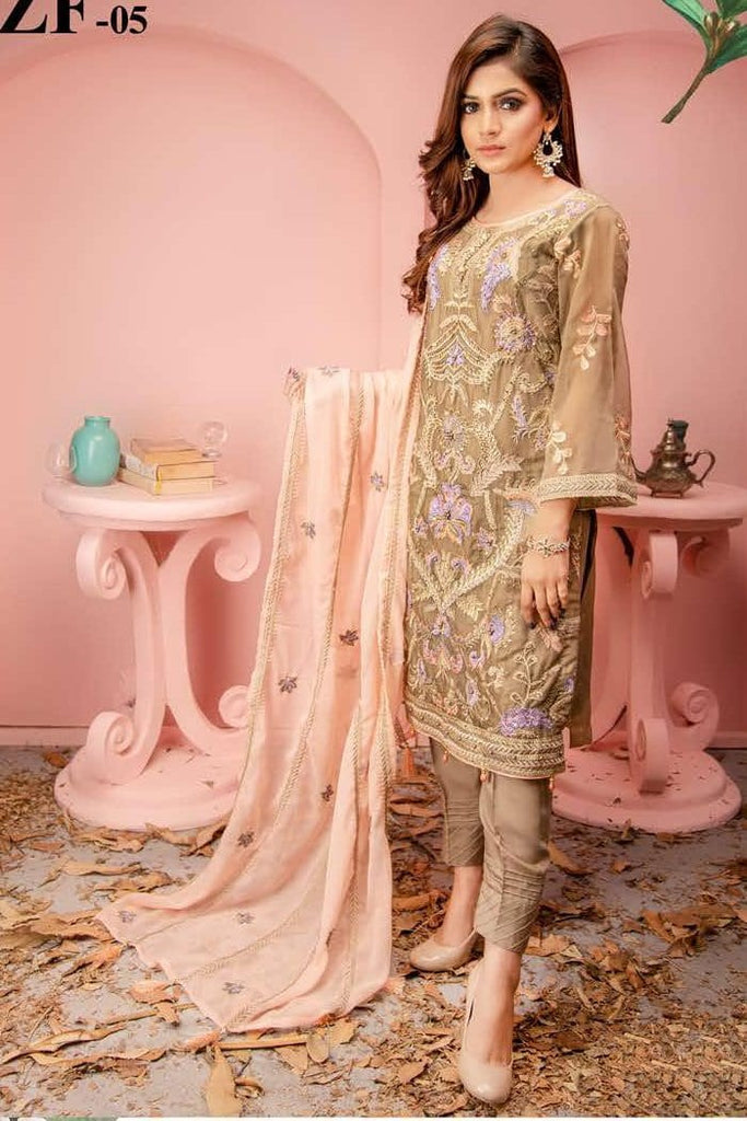 Zainab Fazlani Luxury Soirëe Mbroidered Chiffon Edition 2020 – ZF-05