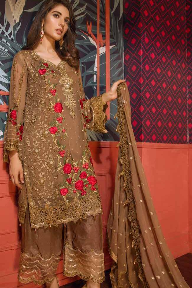 Eshaal Embroidered Luxury Chiffon Collection Vol-2 by Emaan Adeel – EA03