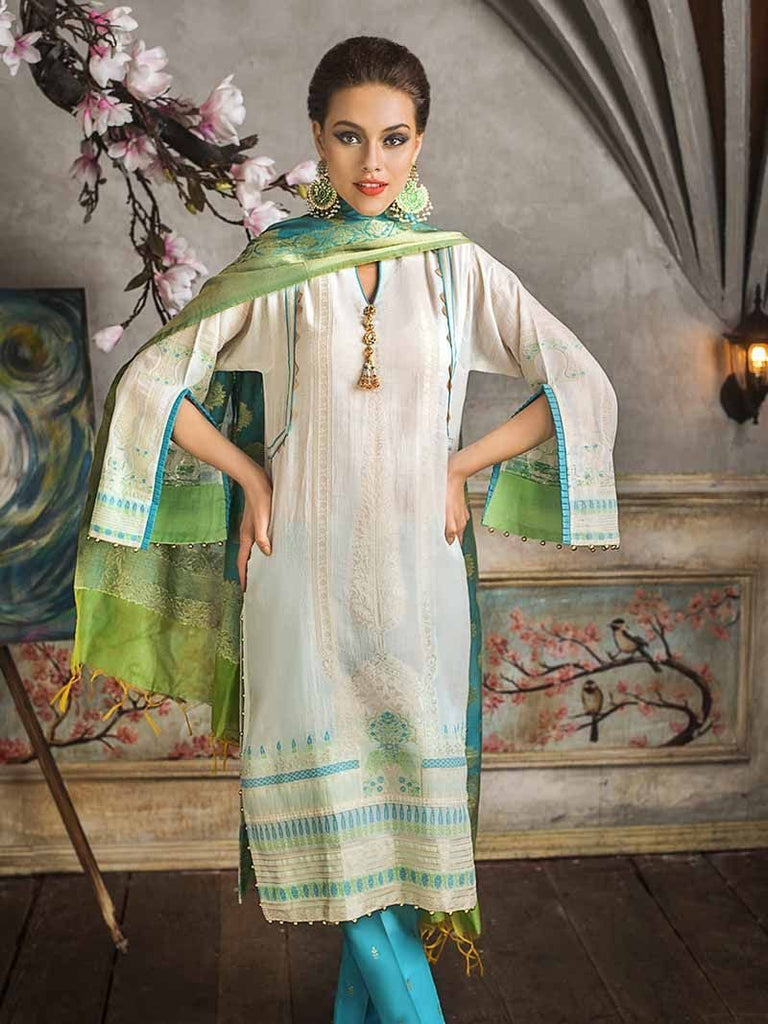Gul Ahmed Cambric Collection 2019 – 3 PC Luxury Jacquard – MJ-12