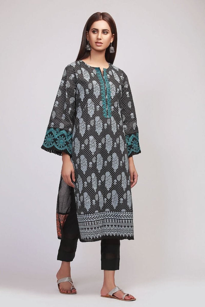 Khaadi The Tale of Spring Lawn Collection 2019 – IR19107 Black 2Pc