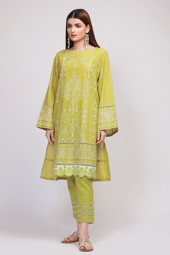 Khaadi The Tale of Spring Lawn Collection 2019 – IR19108 Green 2Pc