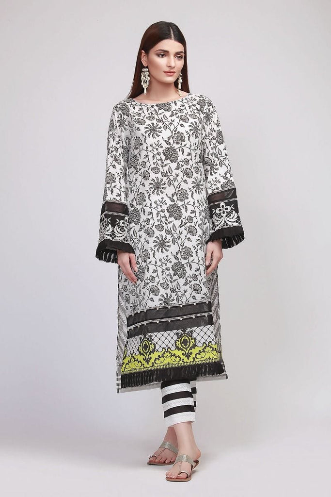 Khaadi The Tale of Spring Lawn Collection 2019 – IR19113 Black 2Pc