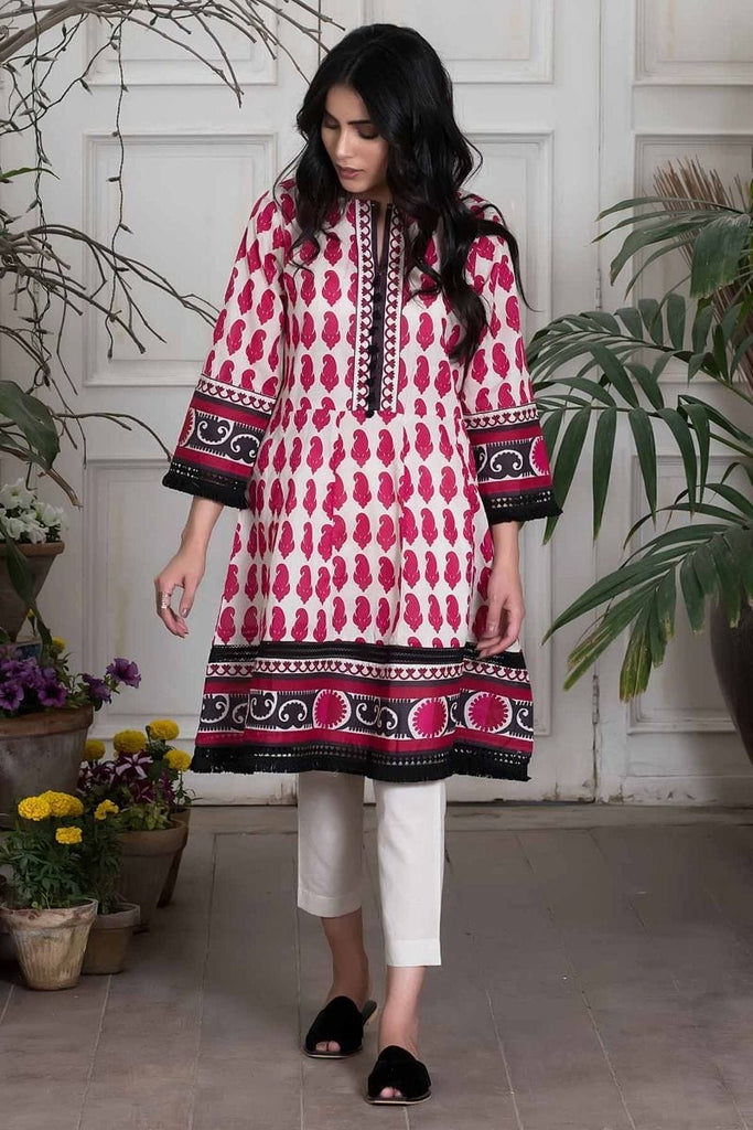 Khaadi Summer Lawn Collection 2018 Vol-2 – J18205 Red