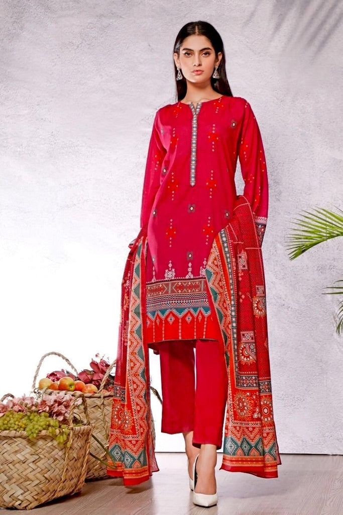 Gul Ahmed Azaadi Edition – 3 PC Unstitched Digital Printed Lawn Suit CLP-54 B
