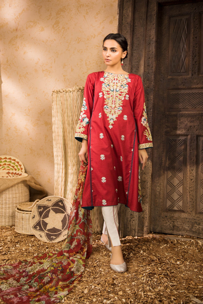 Sapphire Naqsh Dar Lawn Eid Collection Vol-V – Japanese Garden B