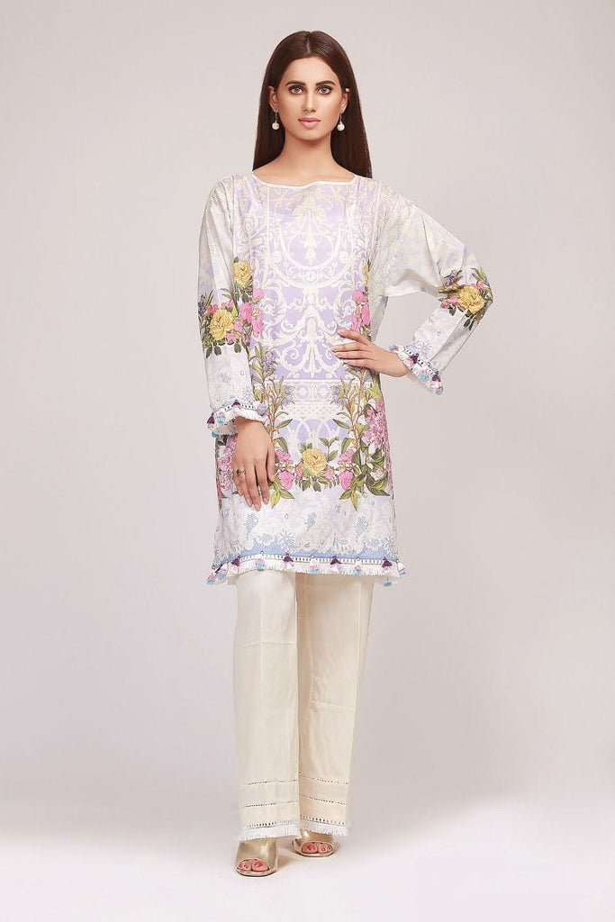 Khaadi The Tale of Spring Lawn Collection 2019 – JD19102 Off White 2Pc