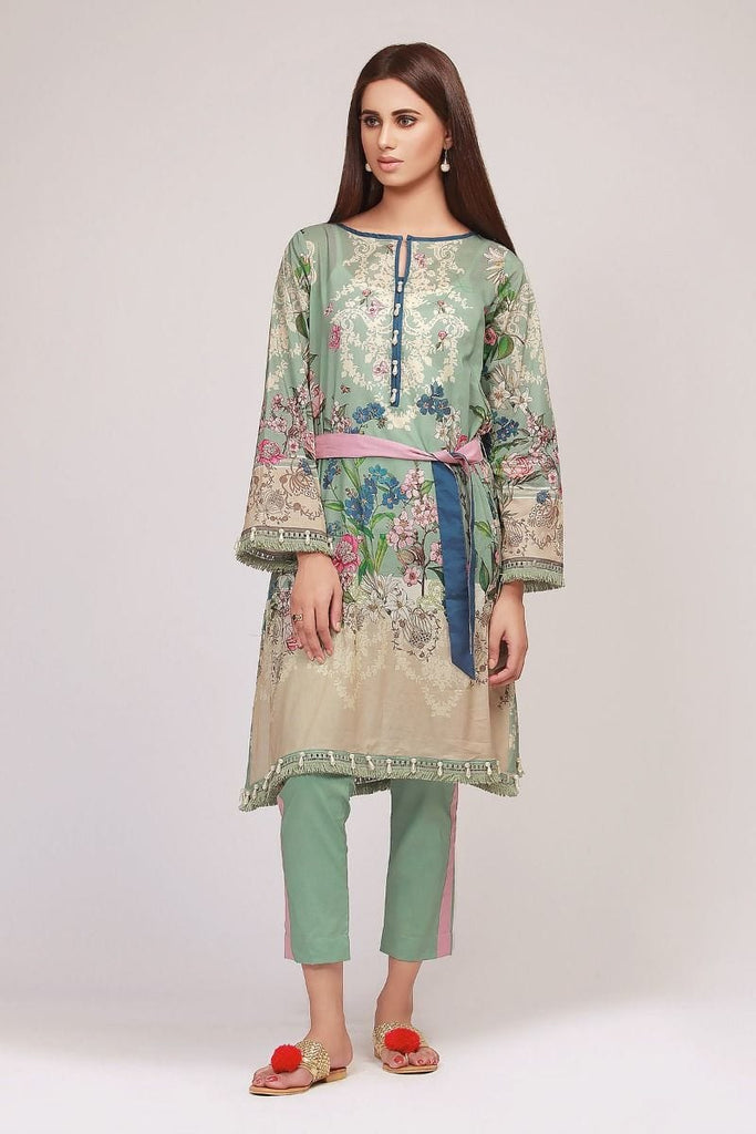 Khaadi The Tale of Spring Lawn Collection 2019 – JD19103 Green 2Pc