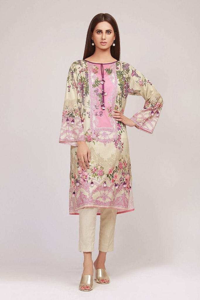 Khaadi The Tale of Spring Lawn Collection 2019 – JD19104 Pink 2Pc