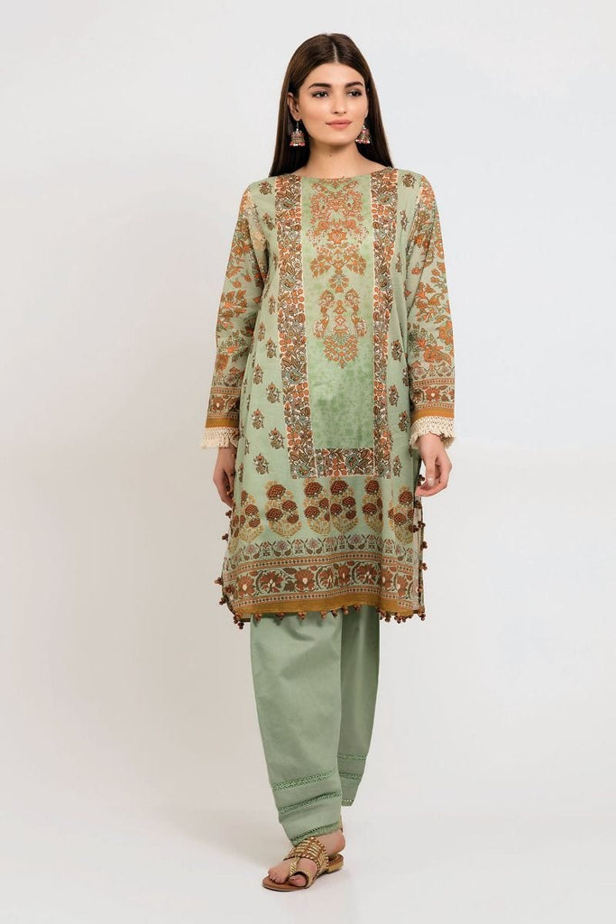 Khaadi The Tale of Spring Lawn Collection 2019 – JF19108 Green 2Pc