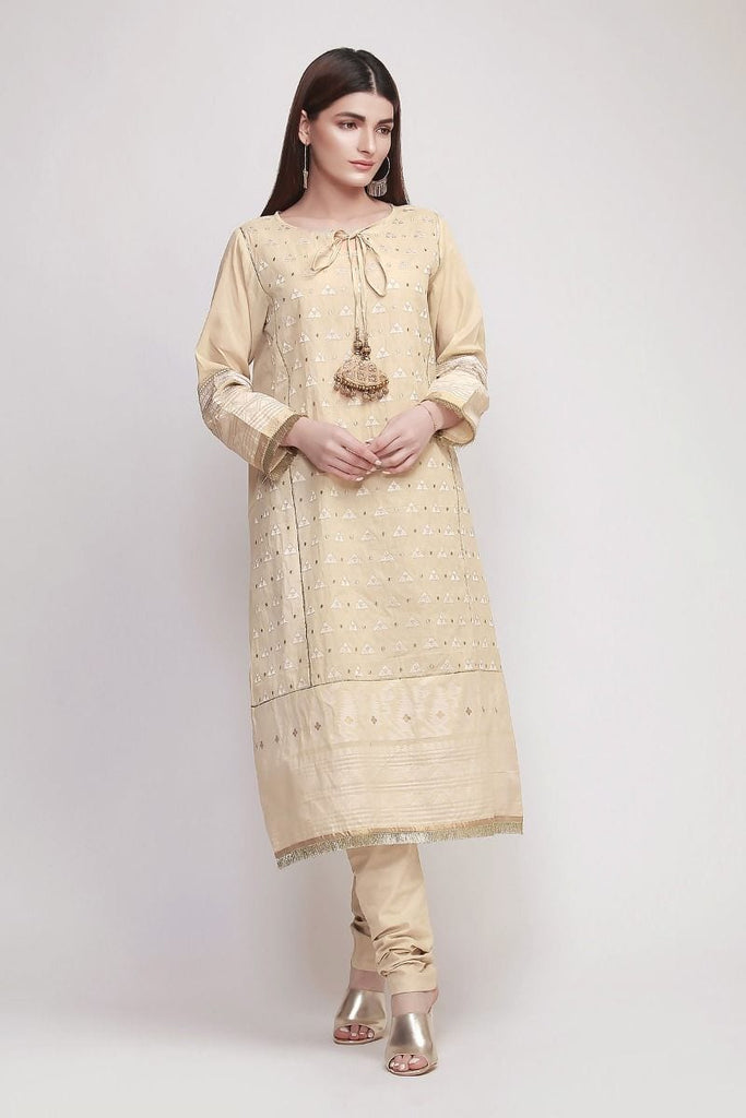 Khaadi The Tale of Spring Lawn Collection 2019 – JI19102 Off White 2Pc