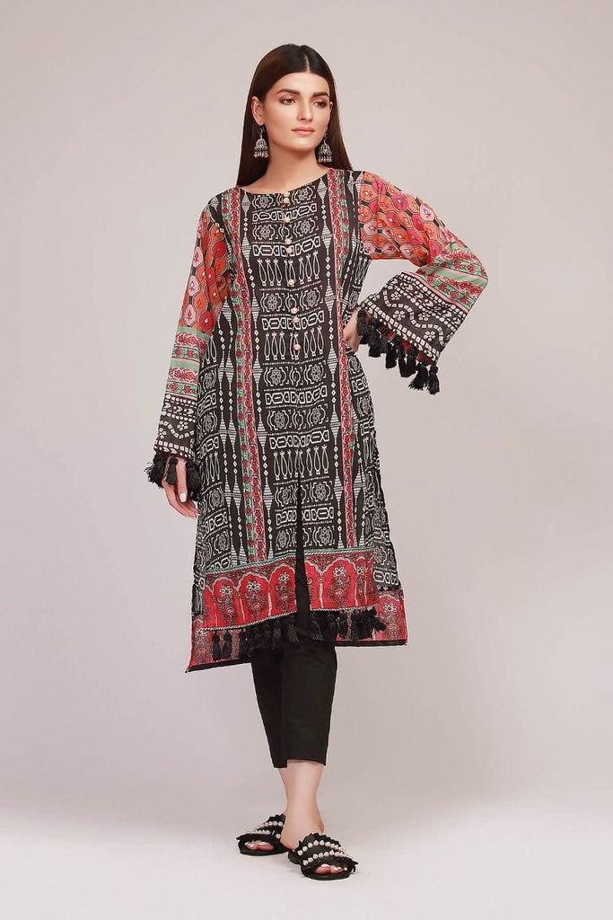 Khaadi The Tale of Spring Lawn Collection 2019 – JR19103 Black 2Pc