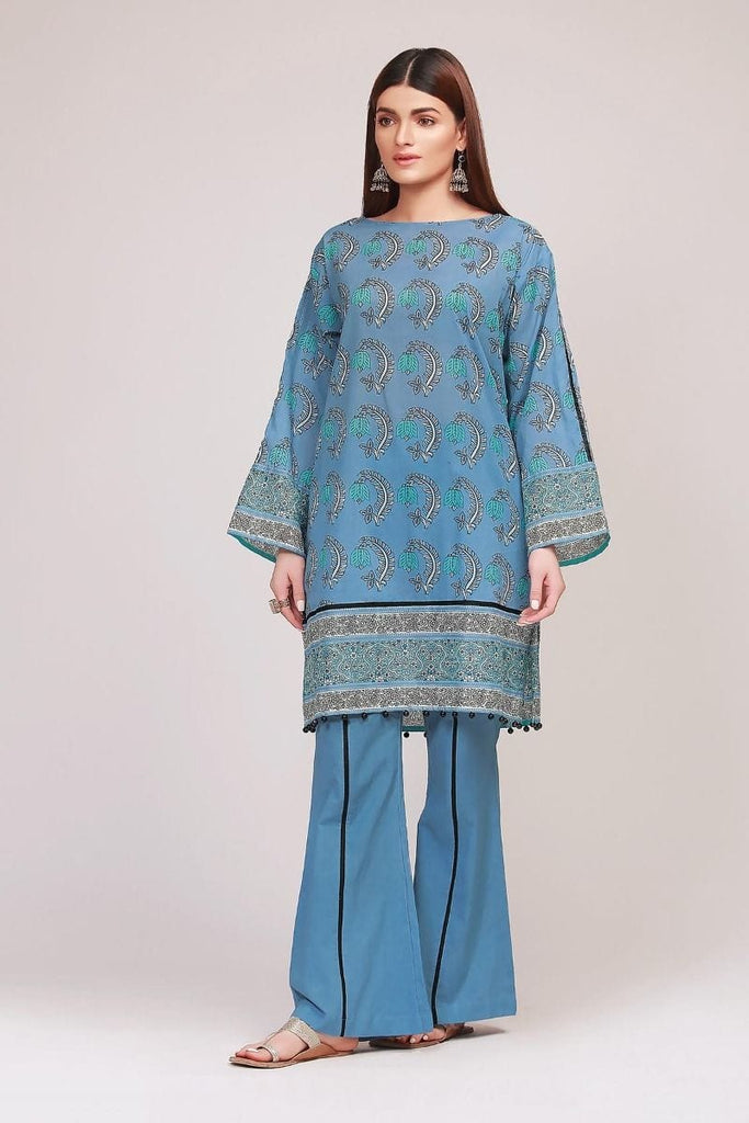 Khaadi The Tale of Spring Lawn Collection 2019 – JR19124 Blue 2Pc