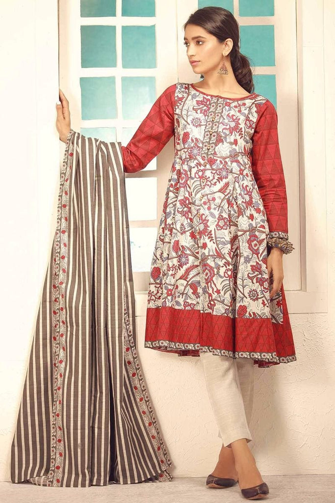 Khaadi Winter Collection 2017 – Ka17704 Off White 3Pc