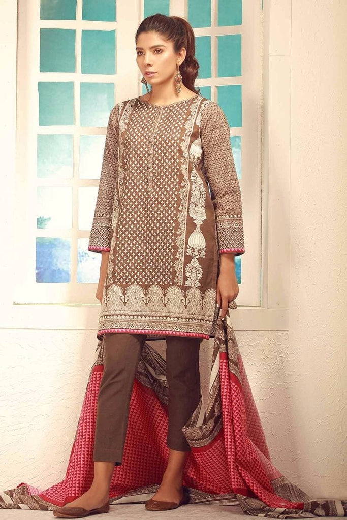 Khaadi Winter Collection 2017 – Ka17705 Brown 3Pc